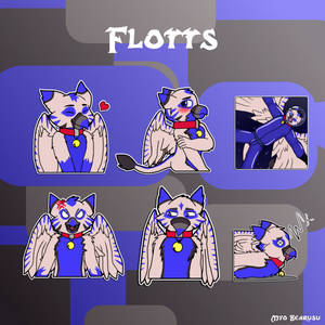 [Commission] Flotts' Stickers