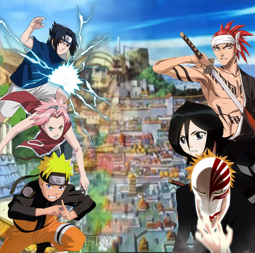 Naruto and Bleach 3 Wallpaper by delixir on DeviantArt