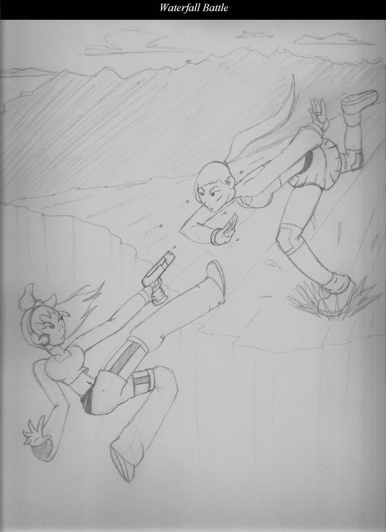 Waterfall Battle by BlkSamurai on DeviantArt