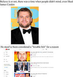 Remember when people LIKED James Corden part 1