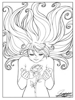 The Rose - LineArt