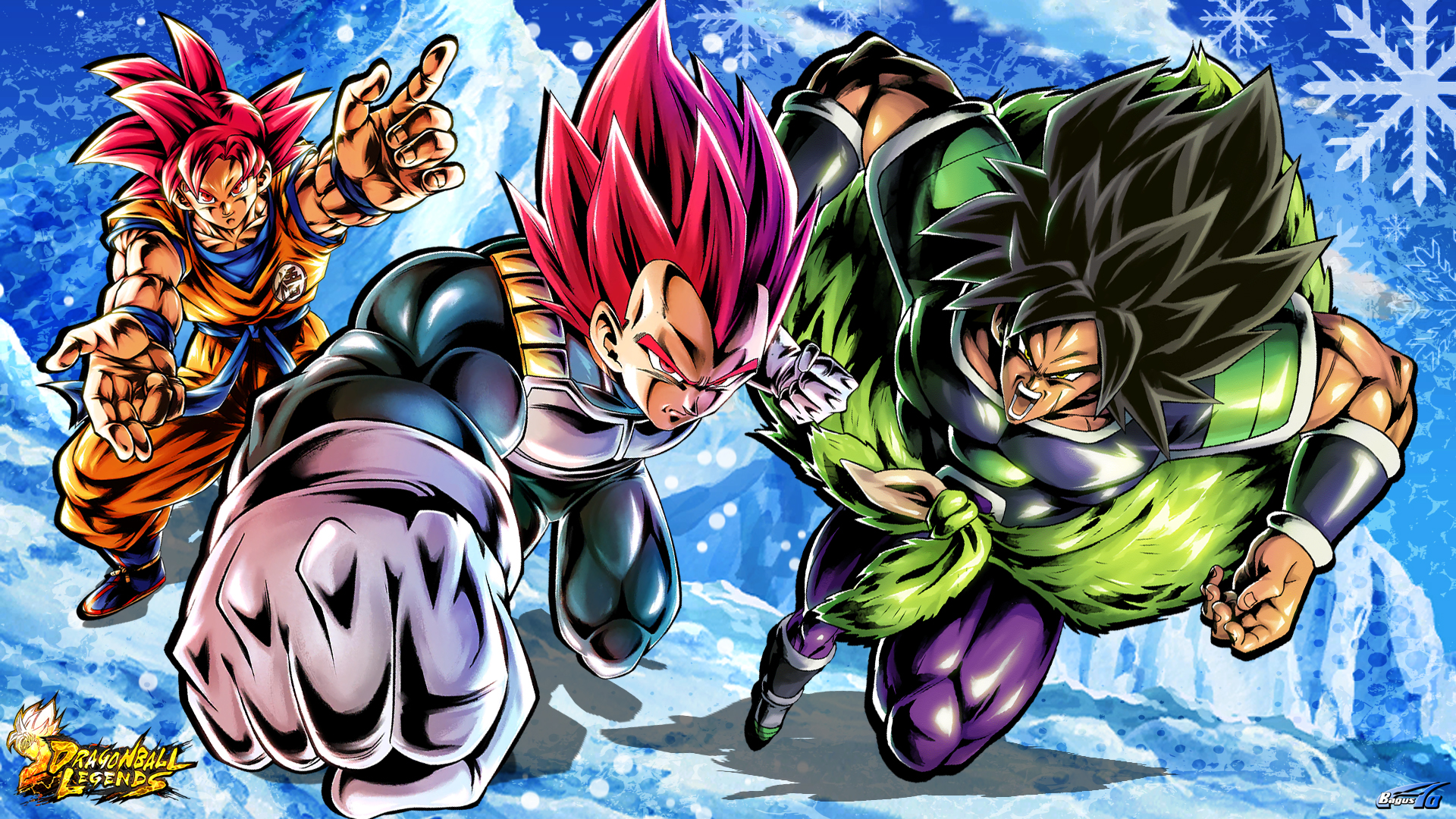 goku and vegeta vs broly