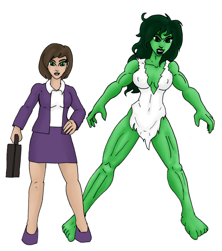 Savage Era Jen and She-Hulk