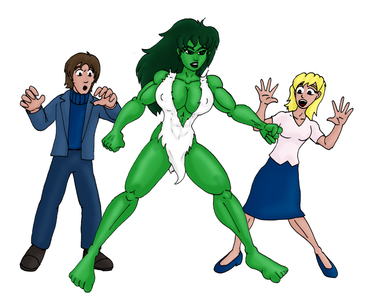 Backgroundless Savage She-Hulk