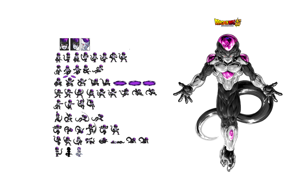 Black Frieza ULSW sprite sheet update by DAVITHEANIMATOR227 on DeviantArt