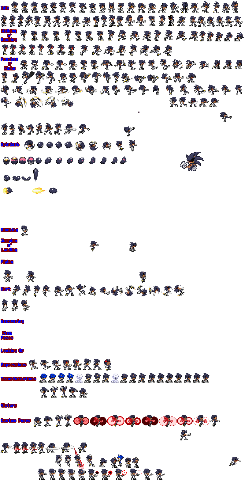 Lord X sprite sheet by DAVITHEANIMATOR227 on DeviantArt