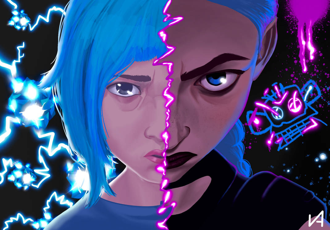Arcane Powder vs Jinx by Vhalien on DeviantArt