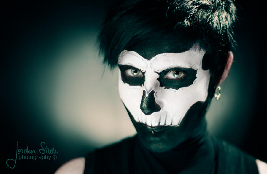 Abbey Show Skull Makeup