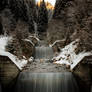 Frozen waterfall