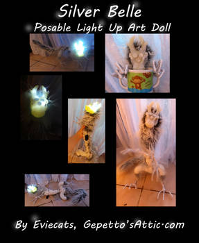 Silver Belle Light Up Posable Art Doll