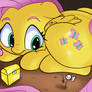 Giant Fluttershy Digital Art 9 : Dragonshy