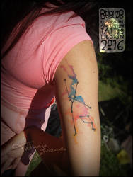 Beelze Tattoo - Constelacion Acuarela