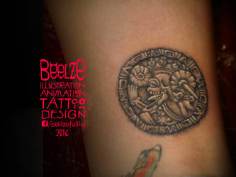 Beelze Tattoo - Mictlantecuhtli