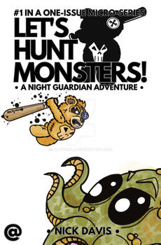 Let's Hunt Monsters Concept Comic Book Cover