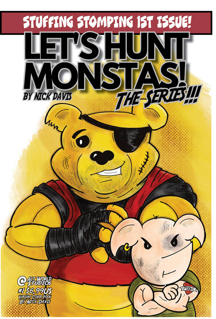 Lets Hunt Monsters Winnie The Pooh Comic Cover by altworld on DeviantArt
