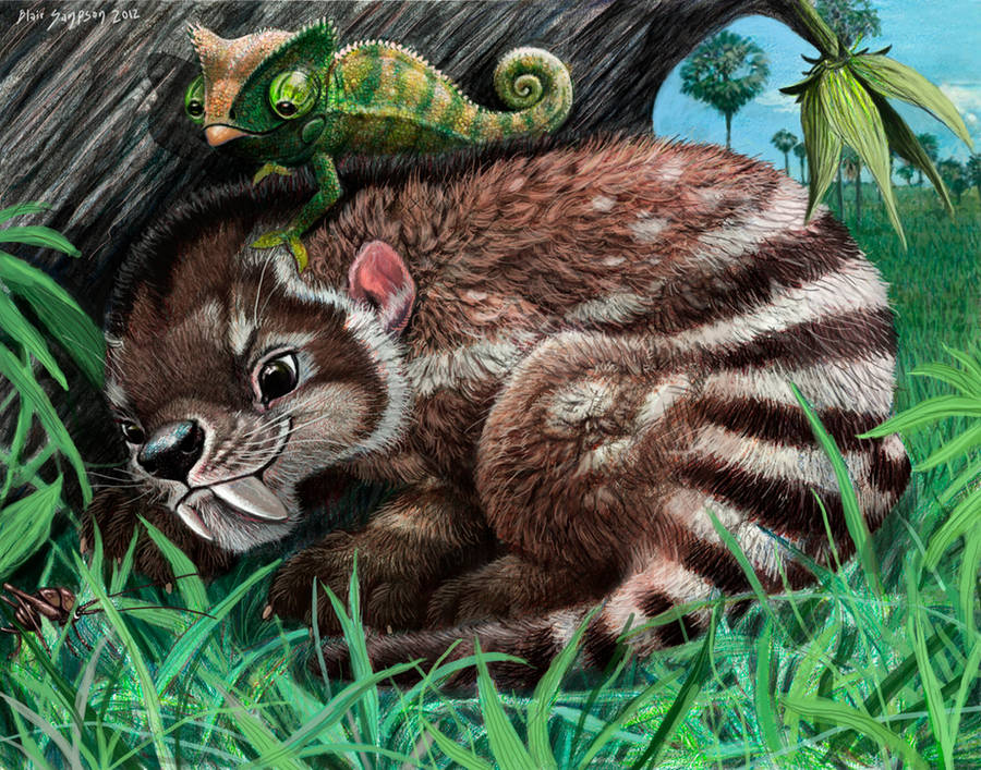 Thylacosmilus cub and friends by Psithyrus