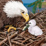 BALD EAGLE FATHER'S DAY CARD