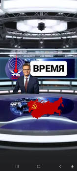 USSR TV's news studio 