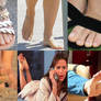 Jennifer Garner Foot Collage