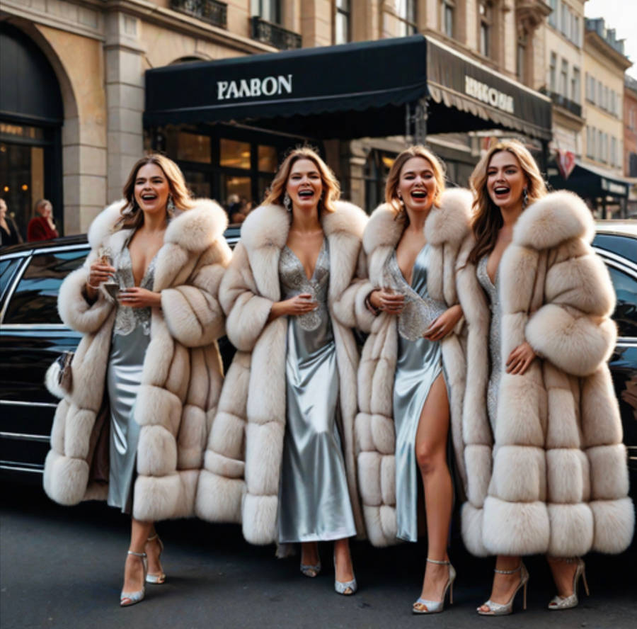 Rich Lady Ruff Rich women wearing fur coats laughing at the poor by RuFur76 on DeviantArt