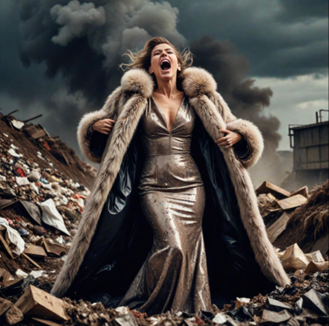 Rich Lady Ruff Rich lady in a fur coat - laughing or crying? by RuFur76 on DeviantArt