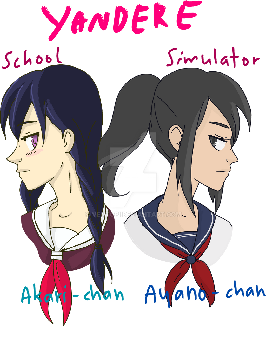 Akari and Ayano by ventopi on DeviantArt Akari and Ayano by ventopi on DeviantArt