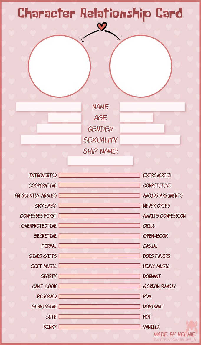 Character Relationship Chart - Template by Helmie-Art on DeviantArt