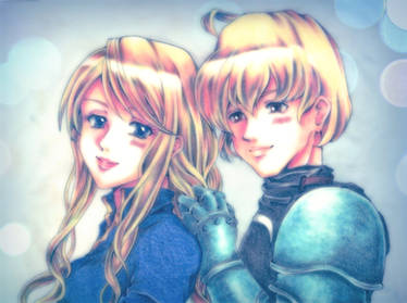 FFT Agrias and Ramza