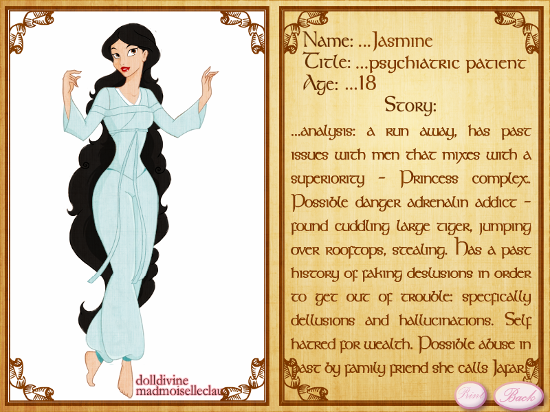 princess psychosis Jasmine