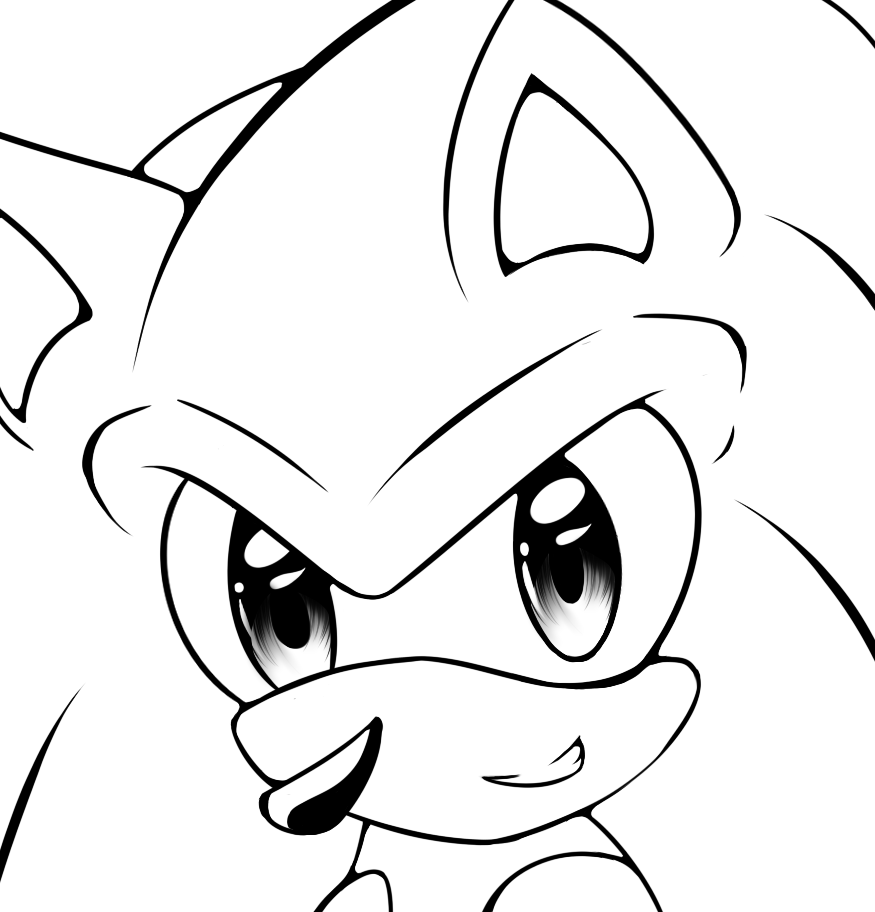 Sonic The Hedgehog[LineArt] by xLiquidSilverx on DeviantArt