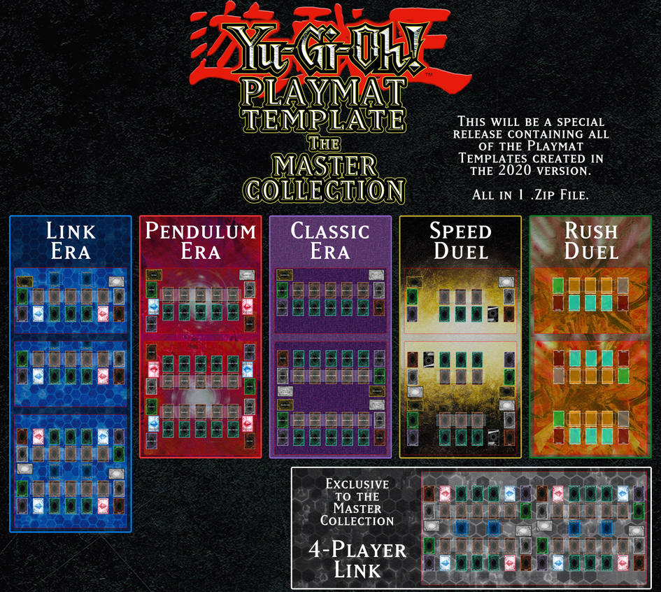 Yu-Gi-Oh! Playmat Template: The Master Collection by CLANNADAT on ...