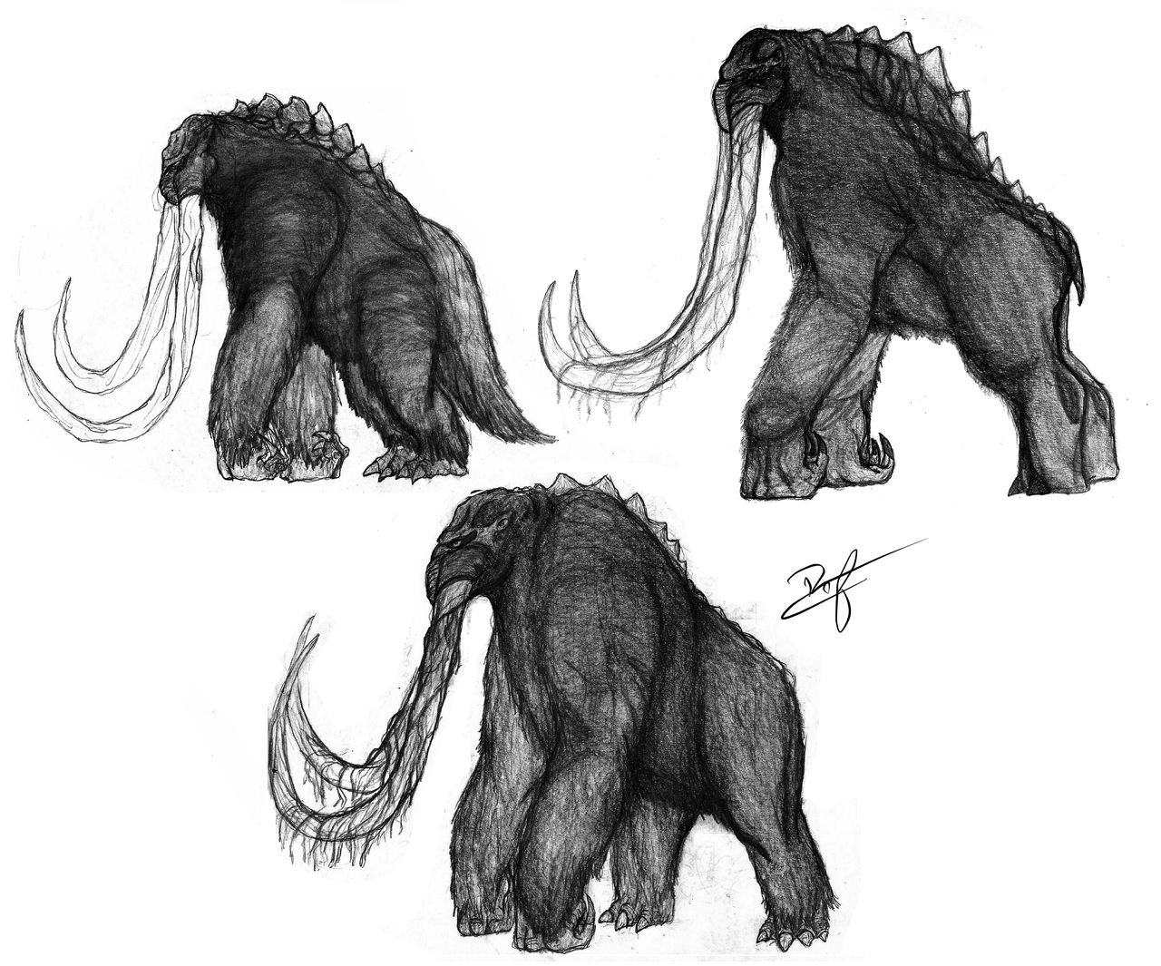 Titanus Behemoth In three styles by DarfrenZilla by DarfrenZilla on ...