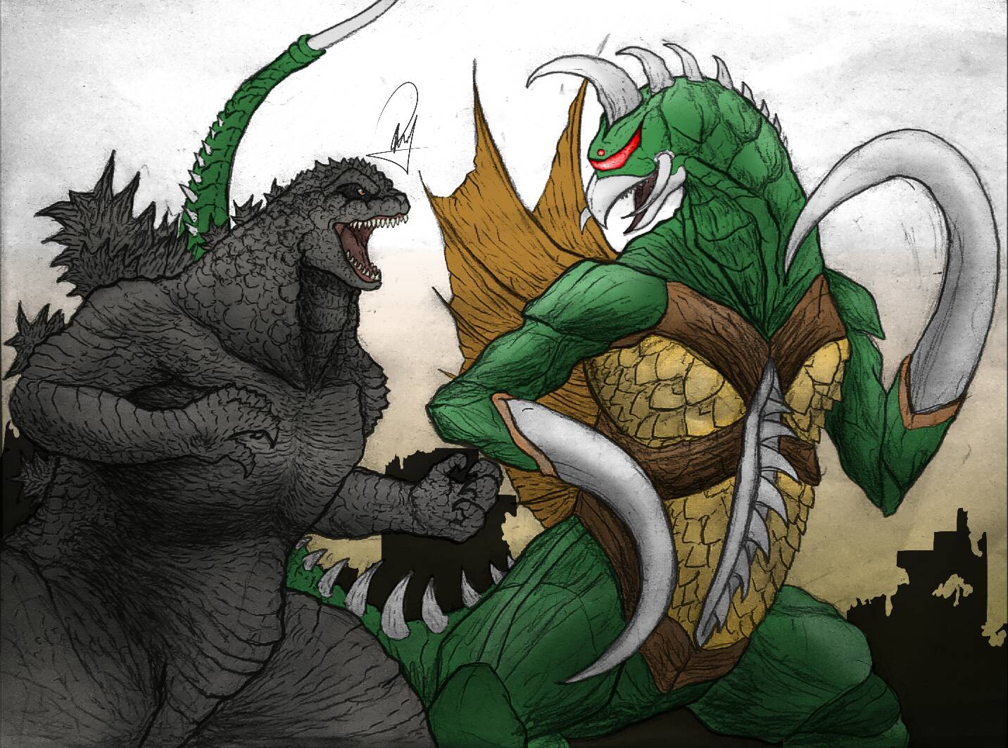 Epic Battle: Godzilla Vs. Gigan, The Ride Version by DarfrenZilla on ...