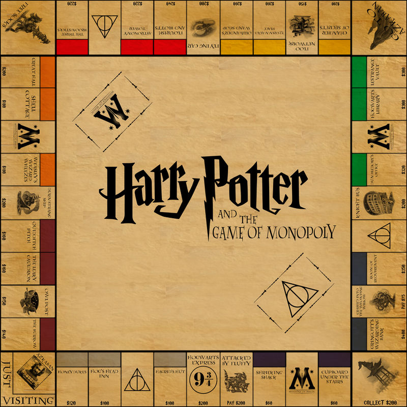 Harry Potter Monopoly Board by FunkBlast on DeviantArt