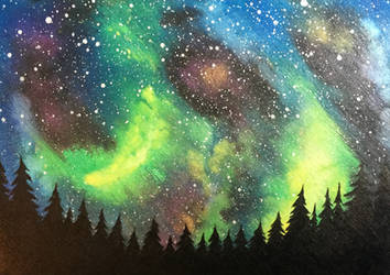 Watercolor Galaxy