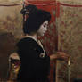 Chanoyu - oil painting on linen canvas