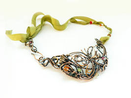 Hot summer wire copper necklace