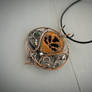 Thistle - wire copper pendant