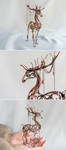 Deer Wire sculpture by UrsulaJewelry