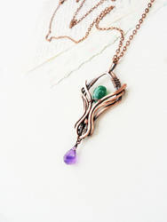 Elvish wire necklace