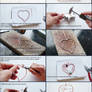 Wire wrapped Tutorial Heart necklace