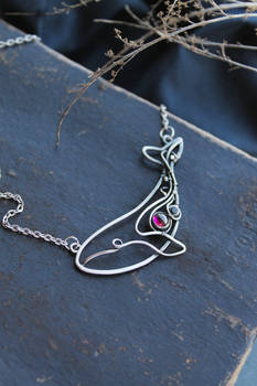 Silver Whale necklace