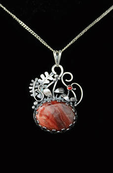 Cranberries silver necklace