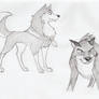 Balto and Jenna Doodles