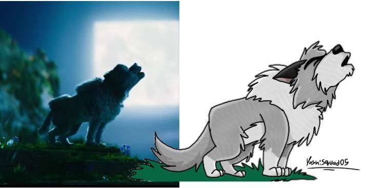 Minecraft Movie redraw (Wolf) by Yoshisquad05 on DeviantArt