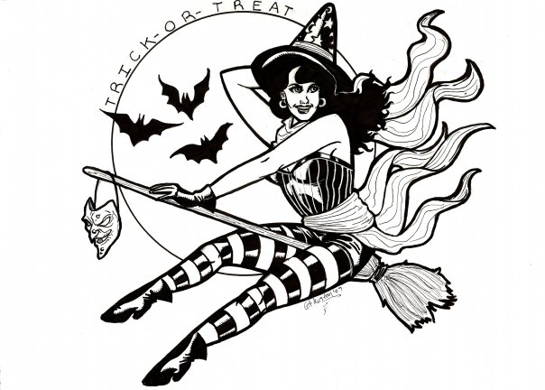 Witch Pin-Up