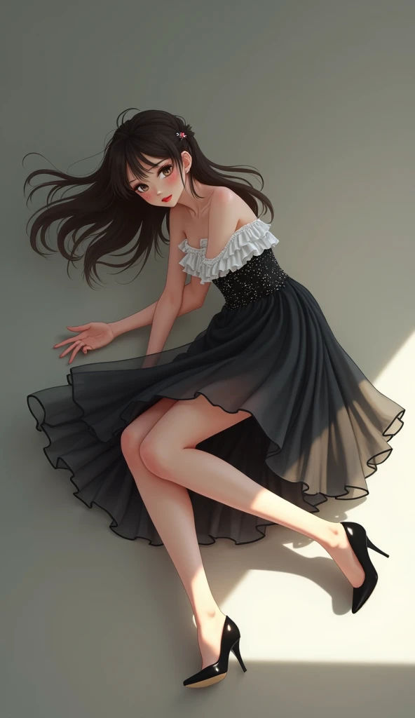 Fanboys Inheels Anime Girl In Black And White Dress And High Heels by toxic-amanda on ...