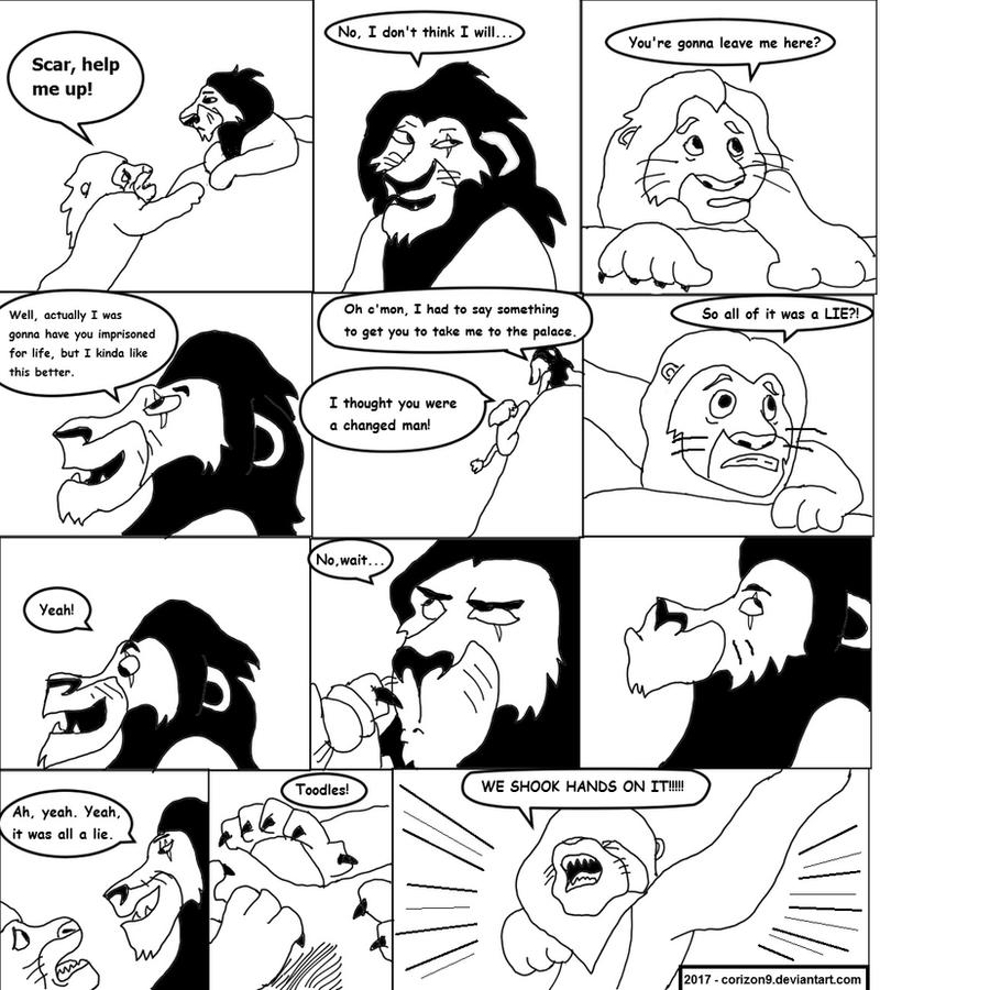 Scar and Mufasa - emperor's new groove crossover by corizon9