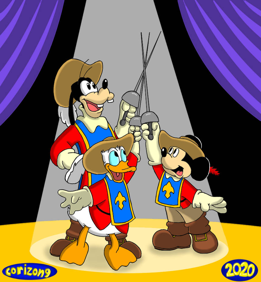 Mickey Donald Goofy The Three Musketeers By Corizon9 On DeviantArt mickey-donald-goofy-the-three-musketeers-by-corizon9-on-deviantart