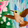 Humming Bird - Watercolor Painting